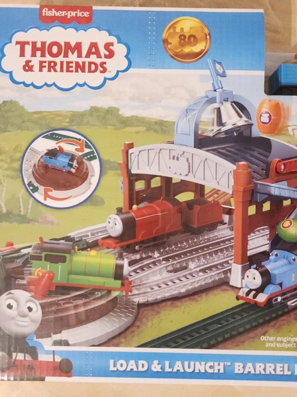 Thomas & Friends Load & Launch Barrel Delivery Set 80th Anniversary NEW In Box